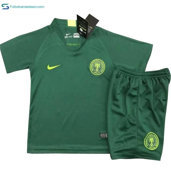Camiseta Nigeria 2ª Niños 2018 Verde